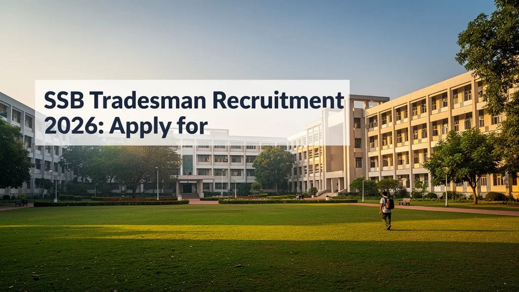 Ssb Tradesman Recruitment 2026 Apply for 1194 Constable Tr 778217
