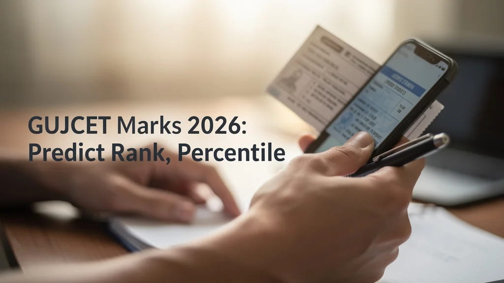 Gujcet Marks 2026 Predict Rank Percentile and Top College 430794