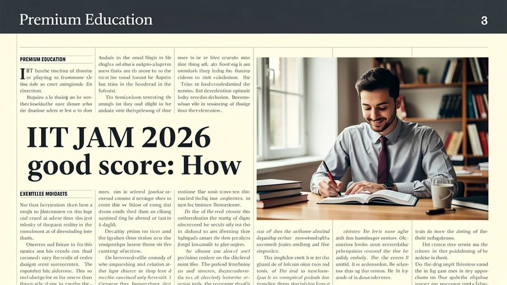 Iit Jam 2026 Good Score How to Define Strong Marks Cutoffs 678249