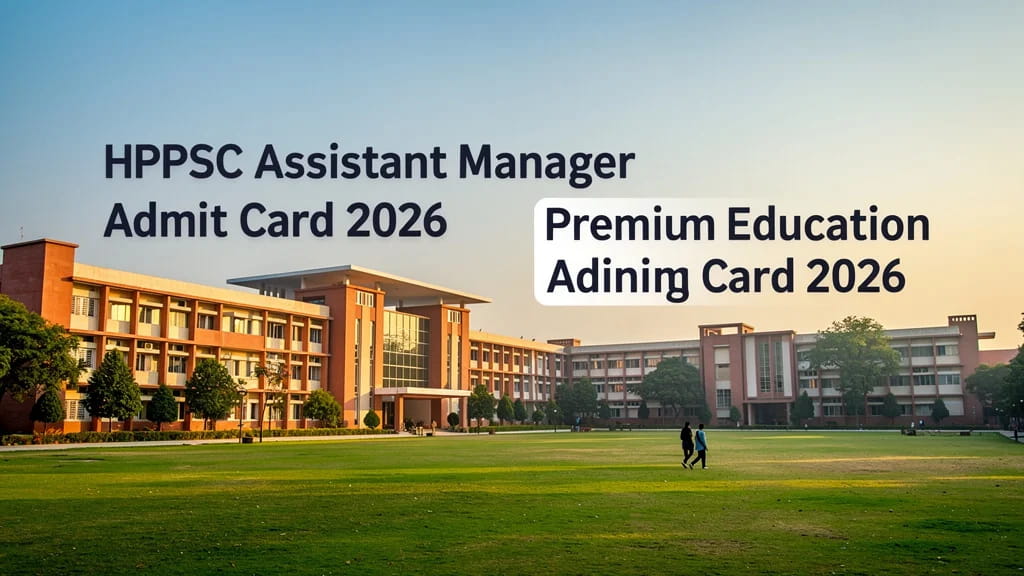 Hppsc Assistant Manager Admit Card 2026 How to Download Ex 618525