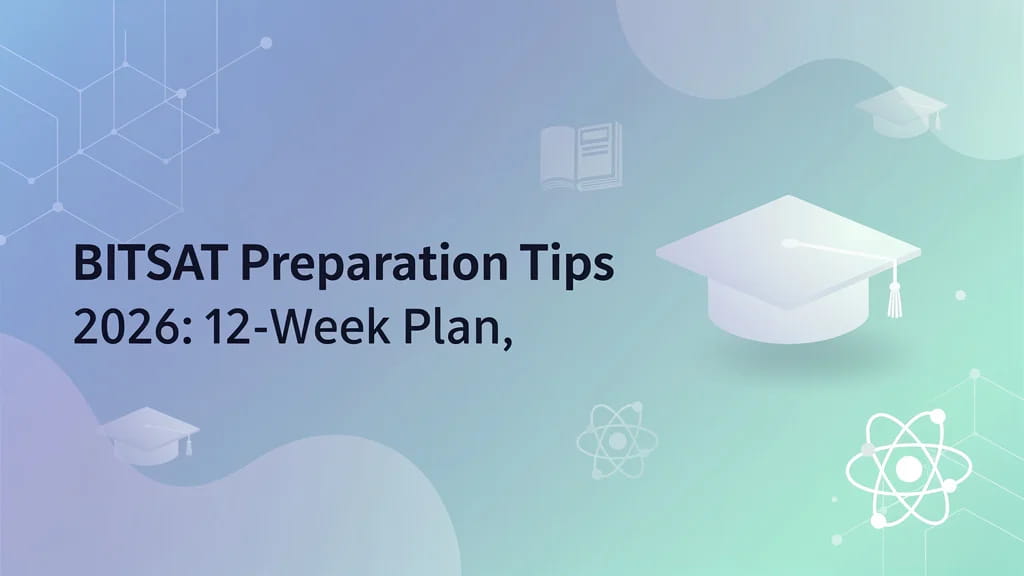 Bitsat Preparation Tips 2026 12 Week Plan Topic Weightage 271920
