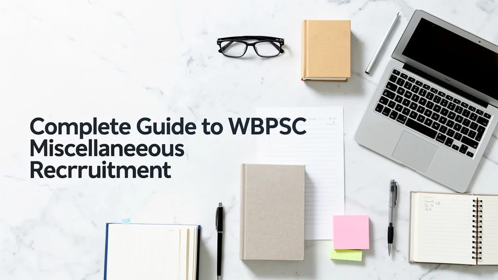 Complete Guide to Wbpsc Miscellaneous Recruitment 2026 Notif 652654