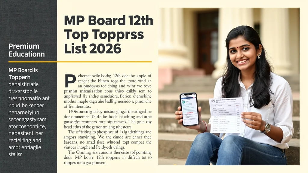 Mp Board 12th Toppers List 2026 Full Topper Names Marks H 249390