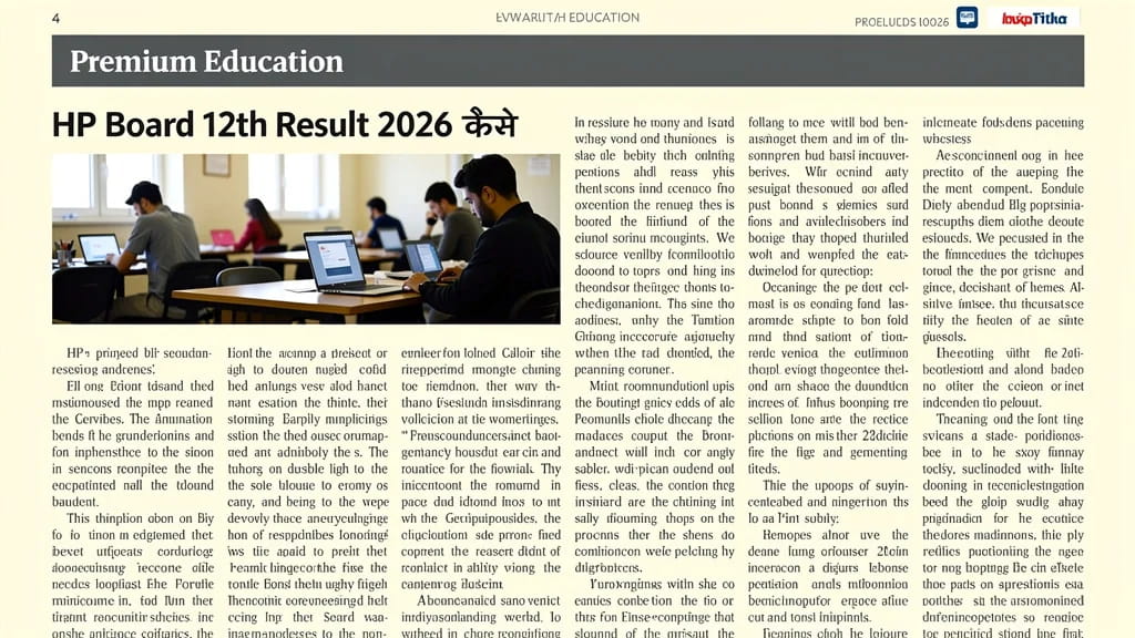 Hp Board 12th Result 2026 Kaise Cek Kren Step by Step Guide 680556