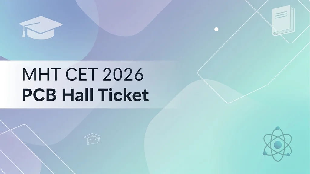 Mht Cet 2026 Pcb Hall Ticket Link Live Download Your Admit 630115