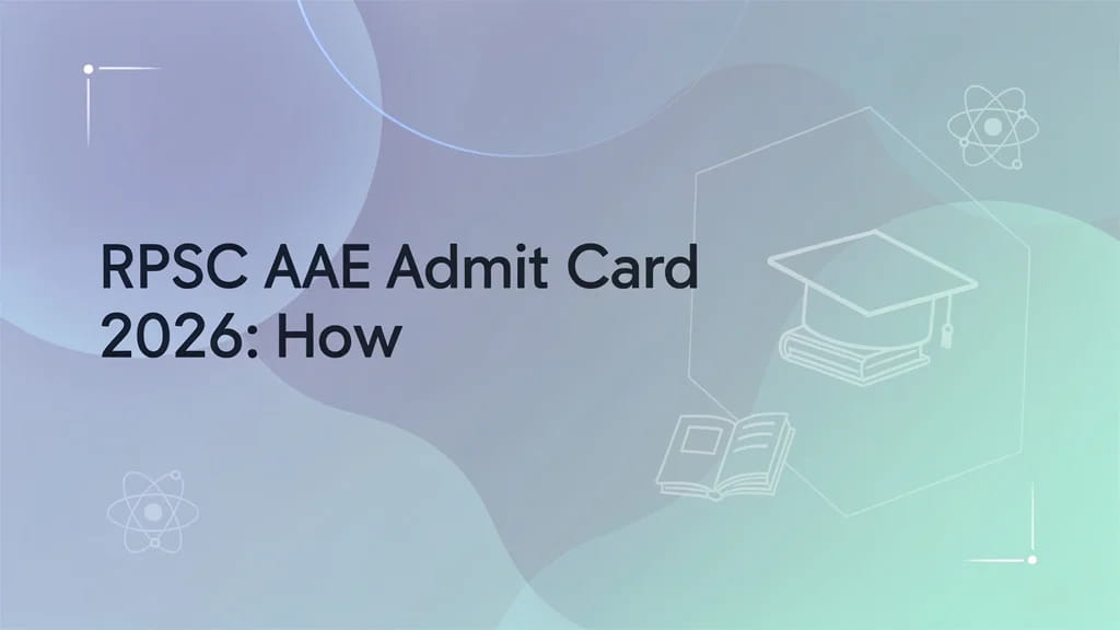 Rpsc Aae Admit Card 2026 How to Download Exam Date Centre 213315
