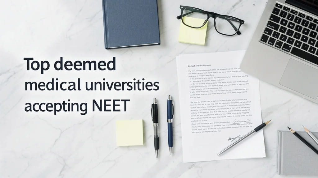 Top Deemed Medical Universities Accepting Neet 2026 Score F 592510