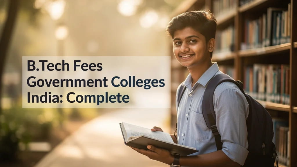 B Tech Fees Government Colleges India Complete 2026 Guide T 138940
