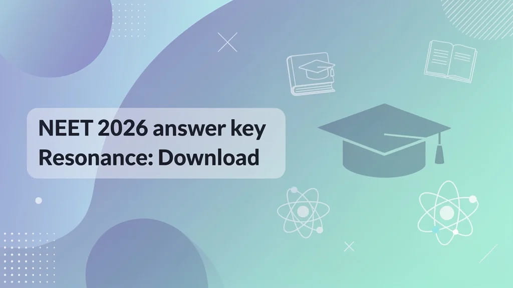 Neet 2026 Answer Key Resonance Download Set Wise PDFs Calc 410934