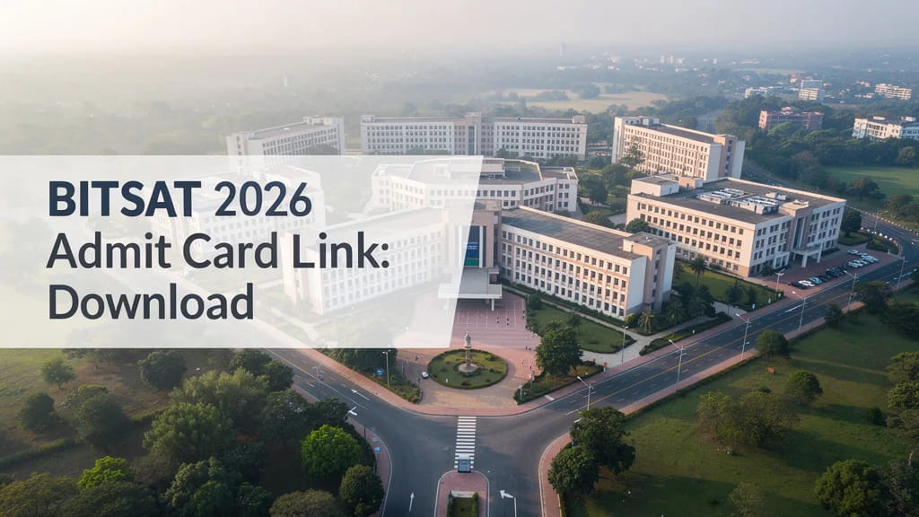 Bitsat 2026 Admit Card Link Download Steps Slot Booking T 920964