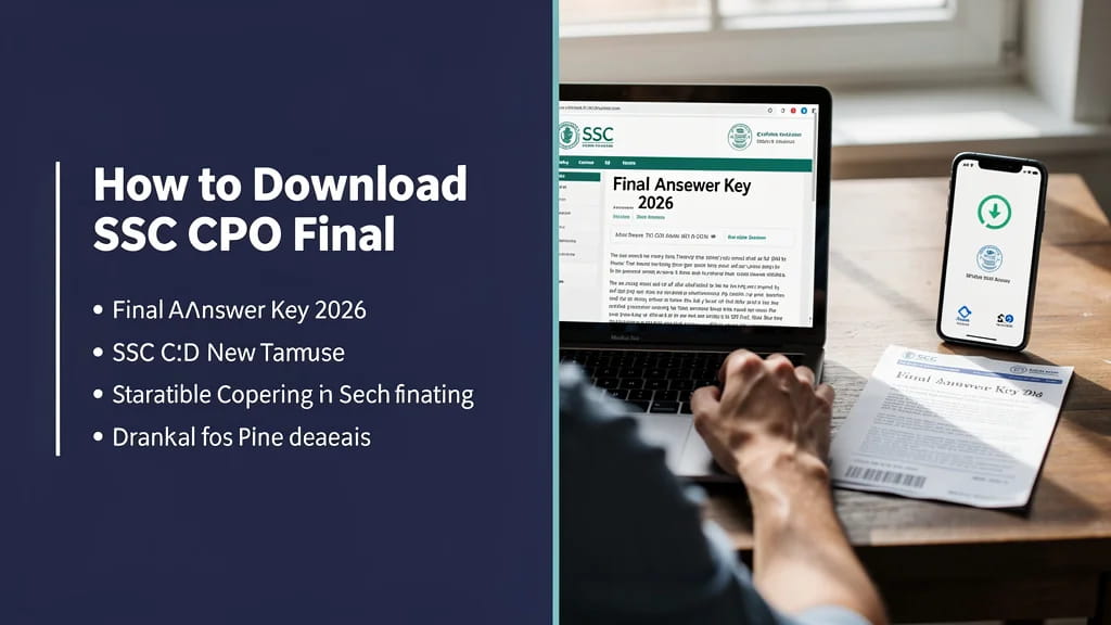 How to Download Ssc Cpo Final Answer Key 2026 and What to Do 440856