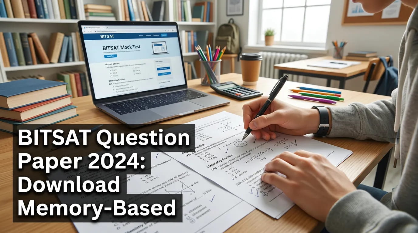 Bitsat Question Paper 2024 Download Memory Based PDFs Boo 648225
