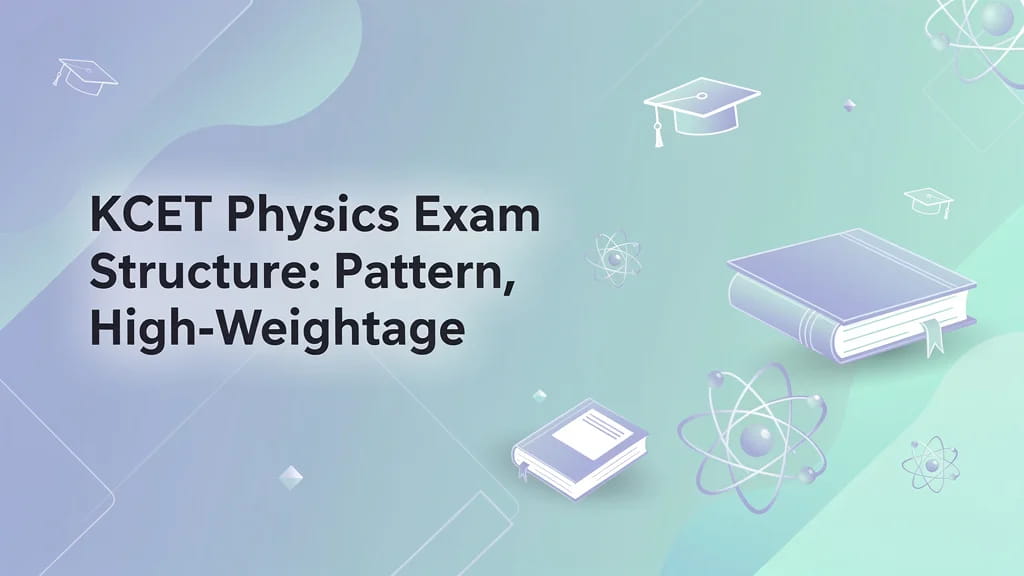 Kcet Physics Exam Structure Pattern High Weightage Topics 813353