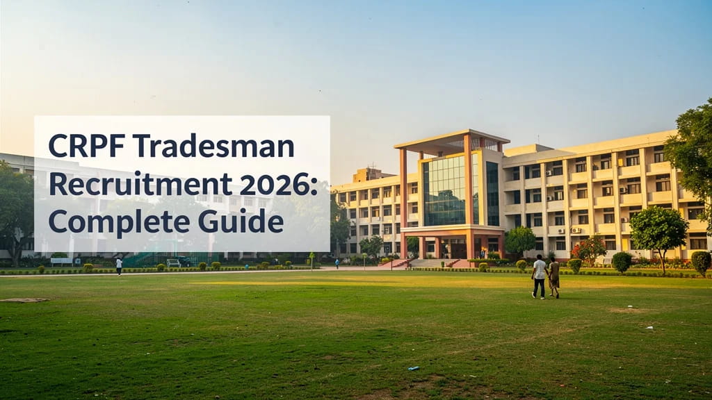 Crpf Tradesman Recruitment 2026 Complete Guide to 9195 Con 254856