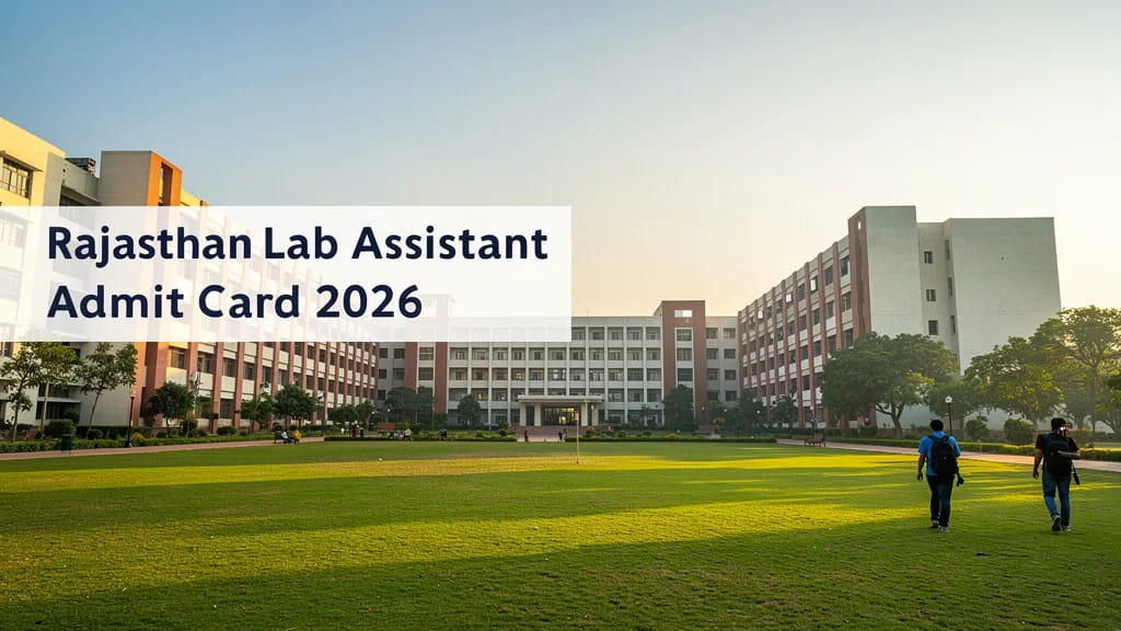 Rajasthan Lab Assistant Admit Card 2026 How to Download Pr 872704
