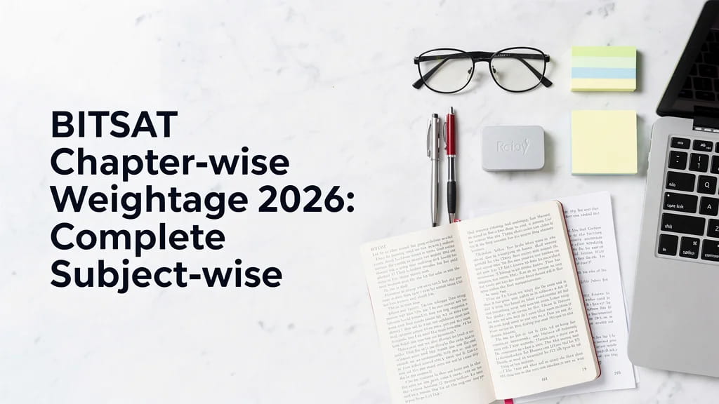 Bitsat Chapter Wise Weightage 2026 Complete Subject Wise Br 442377