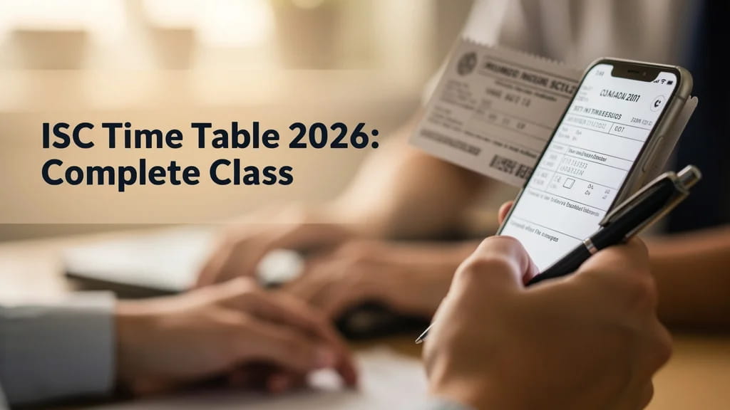 Isc Time Table 2026 Complete Class 12 Exam Dates Practical 431567