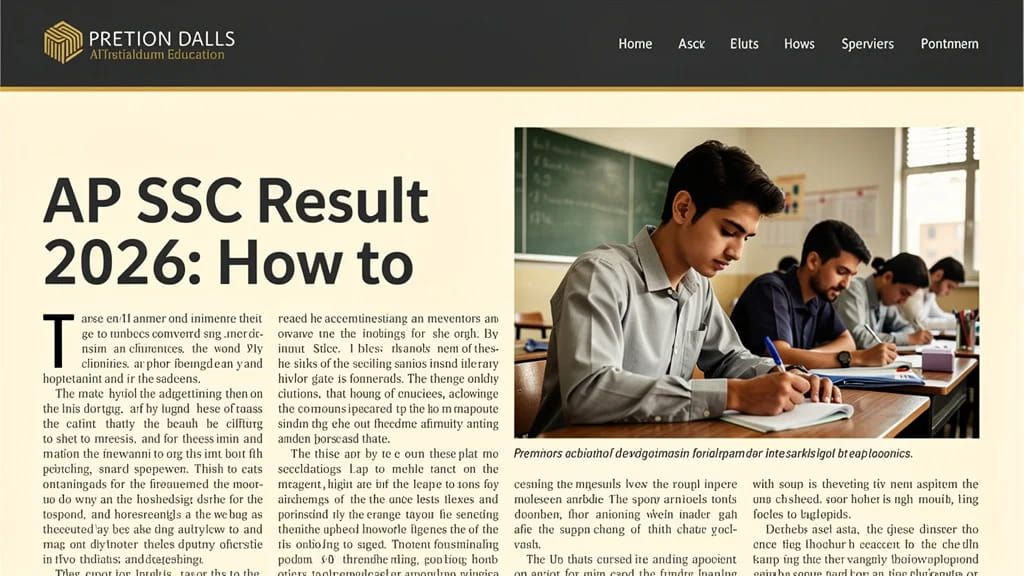 Ap Ssc Result 2026 How to Check Download Provisional Marks 494528