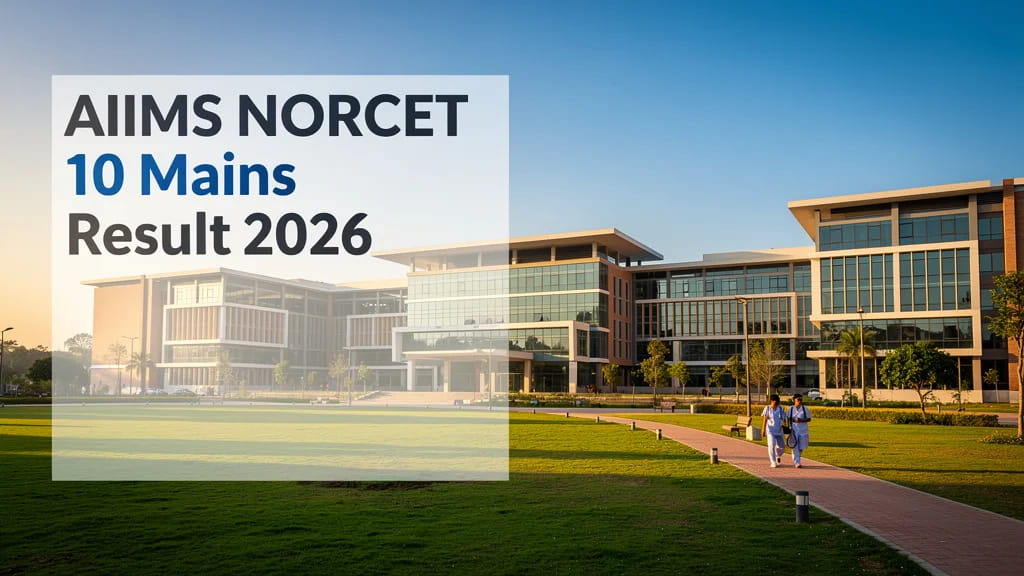 Aiims Norcet 10 Mains Result 2026 Download PDF Check Roll 450996