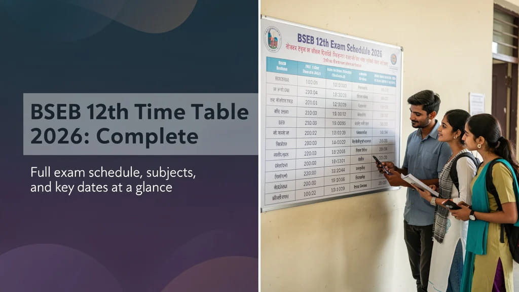 Bseb 12th Time Table 2026 Complete Guide to Dates Suppleme 558467