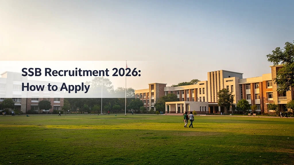 Ssb Recruitment 2026 How to Apply for 404 Sports Quota Cons 590852