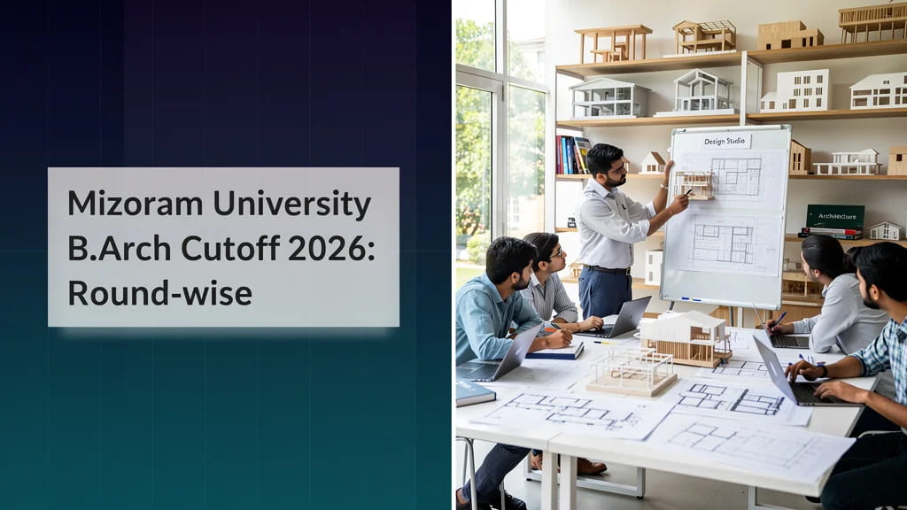 Mizoram University B Arch Cutoff 2026 Round Wise Closing Ra 449721
