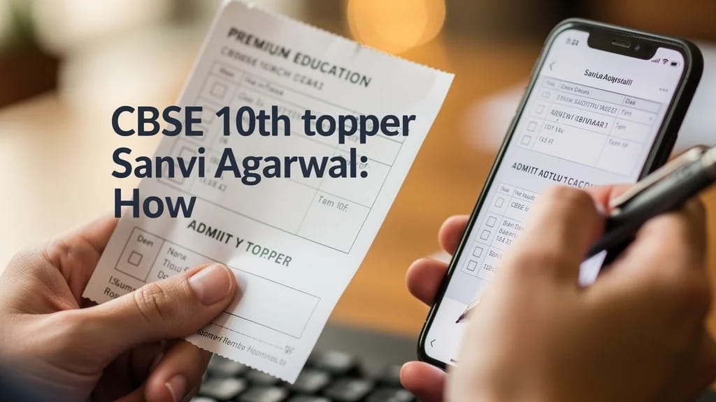 Cbse 10th Topper Sanvi Agarwal How She Scored 99 4 With Nc 652453