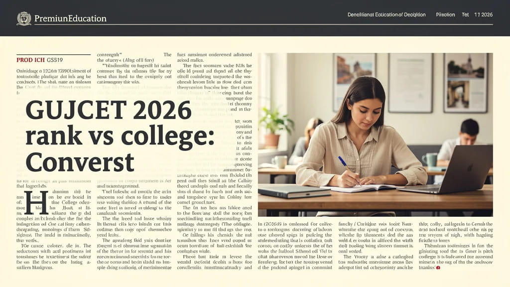 Gujcet 2026 Rank Vs College Convert Your Gujcet Rank Into T 729194