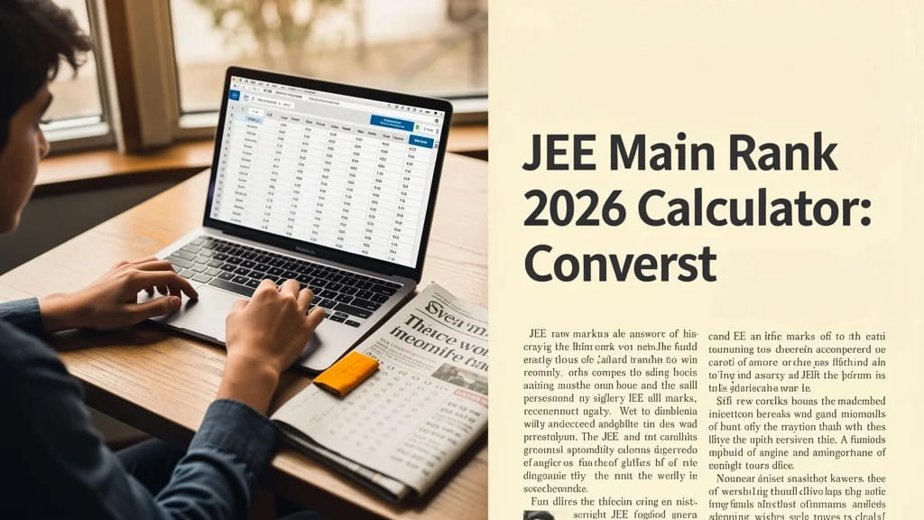 Jee Main Rank 2026 Calculator Convert Raw Marks to Percenti 956349