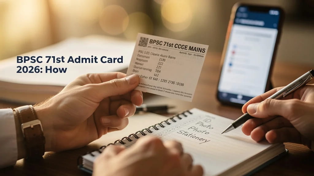 Bpsc 71st Admit Card 2026 How to Download Cce Mains Hall Ti 589293