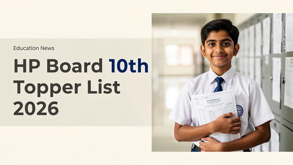 Hp Board 10th Topper List 2026 Full Merit List Topper Mark 438570