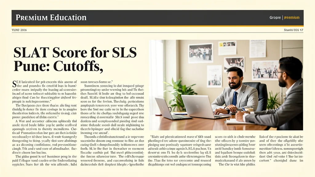 Slat Score for Sls Pune Cutoffs Eligibility Courses Seat 767094