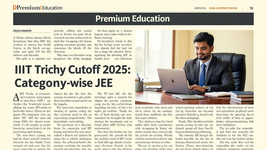 Iiit Trichy Cutoff 2025 Category Wise Jee Main Closing Rank 529606