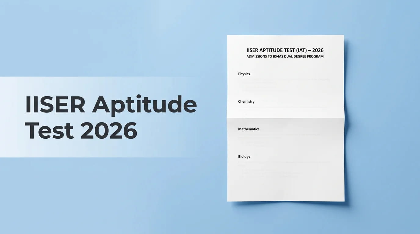 Iiser Aptitude Test 2026 151133