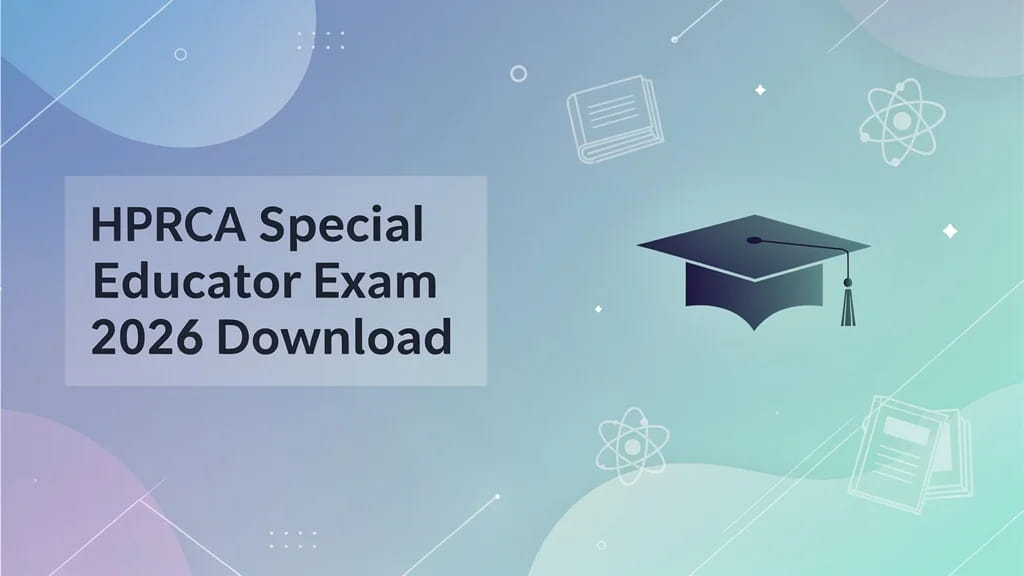 Hprca Special Educator Exam 2026 Download Link Cbt Date Ad 453360