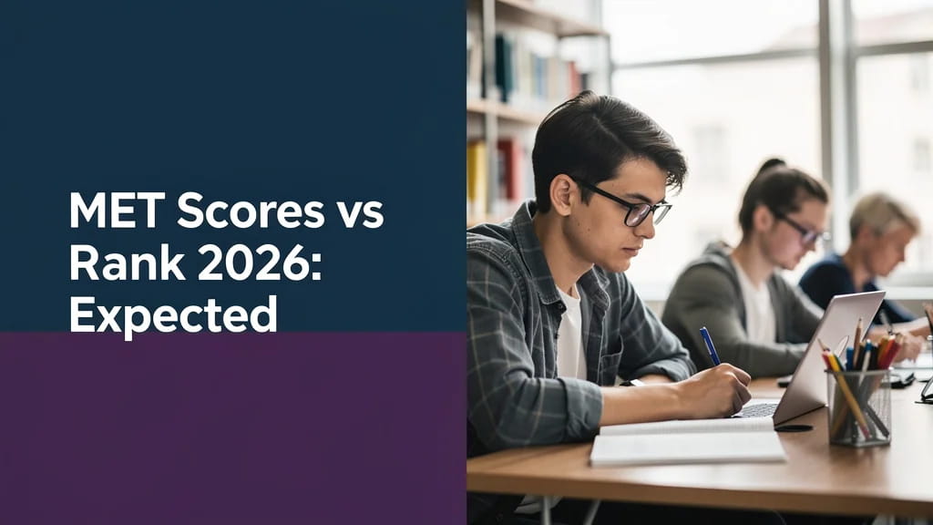 Met Scores Vs Rank 2026 Expected Marks Rank Ranges Percen 371157