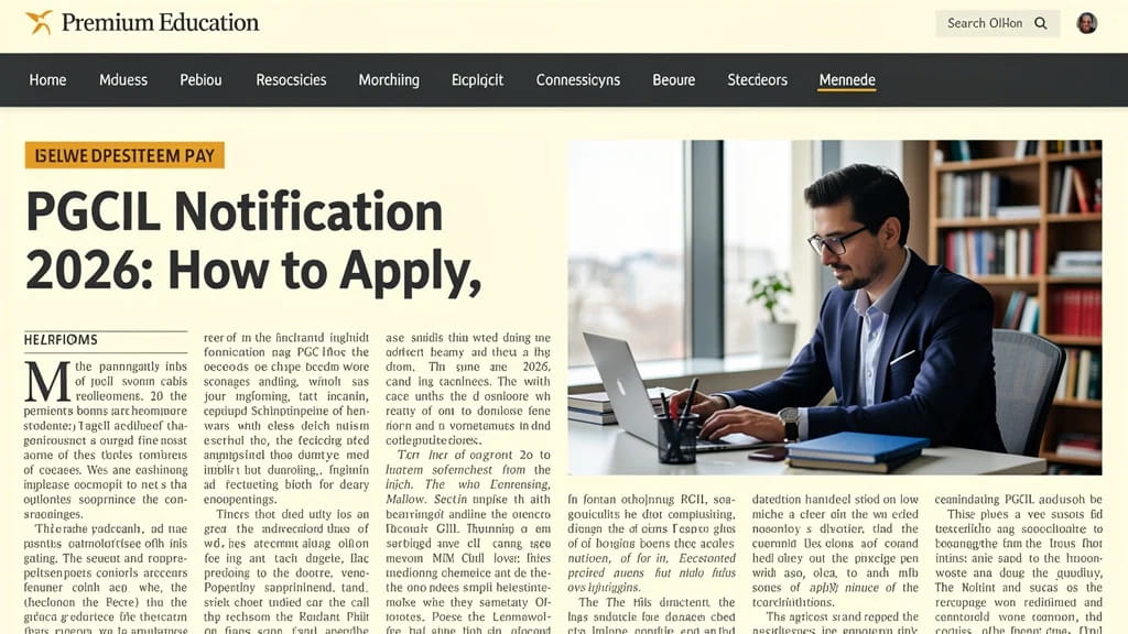 Pgcil Notification 2026 How to Apply Eligibility Vacancie 575775