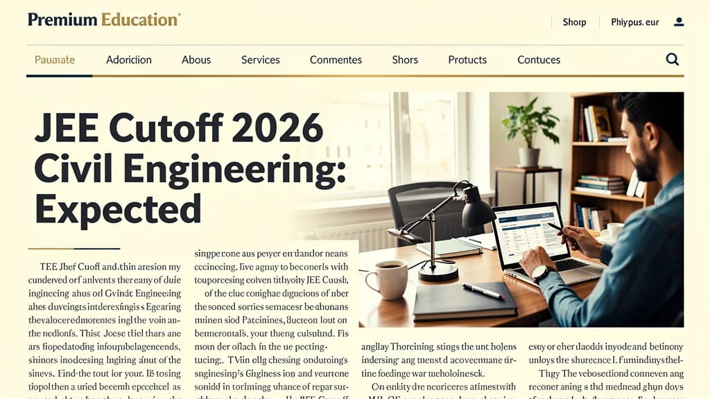 Jee Cutoff 2026 Civil Engineering Expected Opening Closin 479344