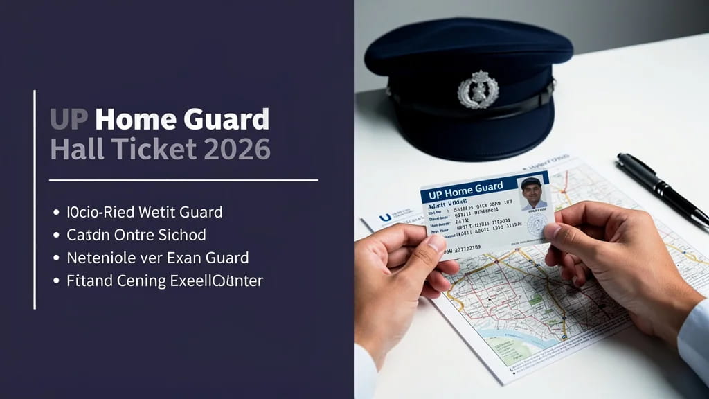 Up Home Guard Hall Ticket 2026 Download Link How to Get Adm 771001