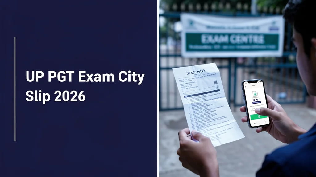 Up Pgt Exam City Slip 2026 out How to Download Centres Da 703301