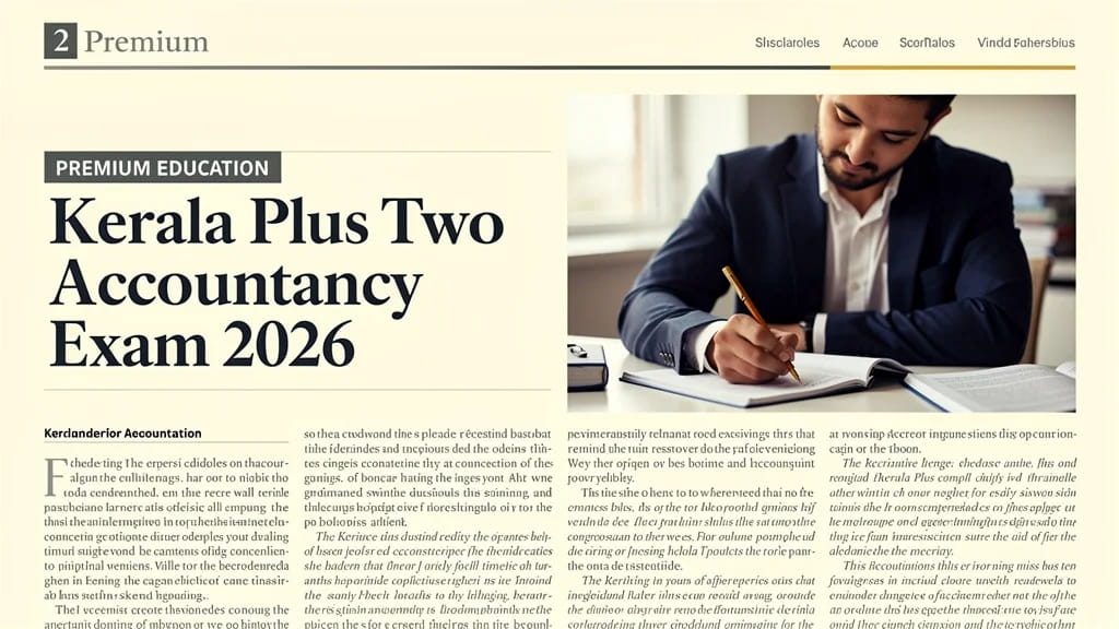 Kerala Plus Two Accountancy Exam 2026 Question Paper Answer 670936