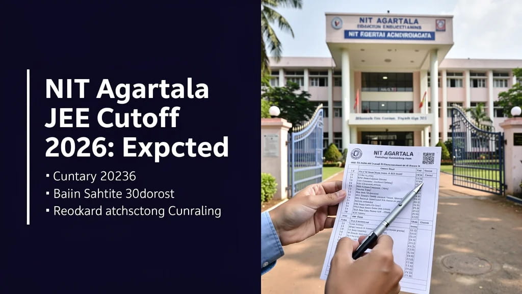 Nit Agartala Jee Cutoff 2026 Expected Course Wise Ranks and 327897