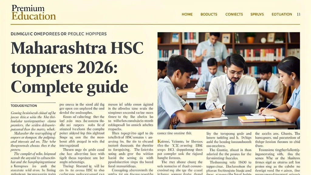 Maharashtra Hsc Toppers 2026 Complete Guide to Results Mer 243824