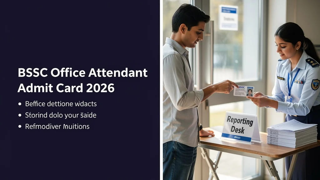 Bssc Office Attendant Admit Card 2026 Date Download Hall Ti 736296