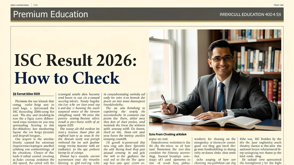 Isc Result 2026 How to Check on Cisce Org Rechecking Re E 106390