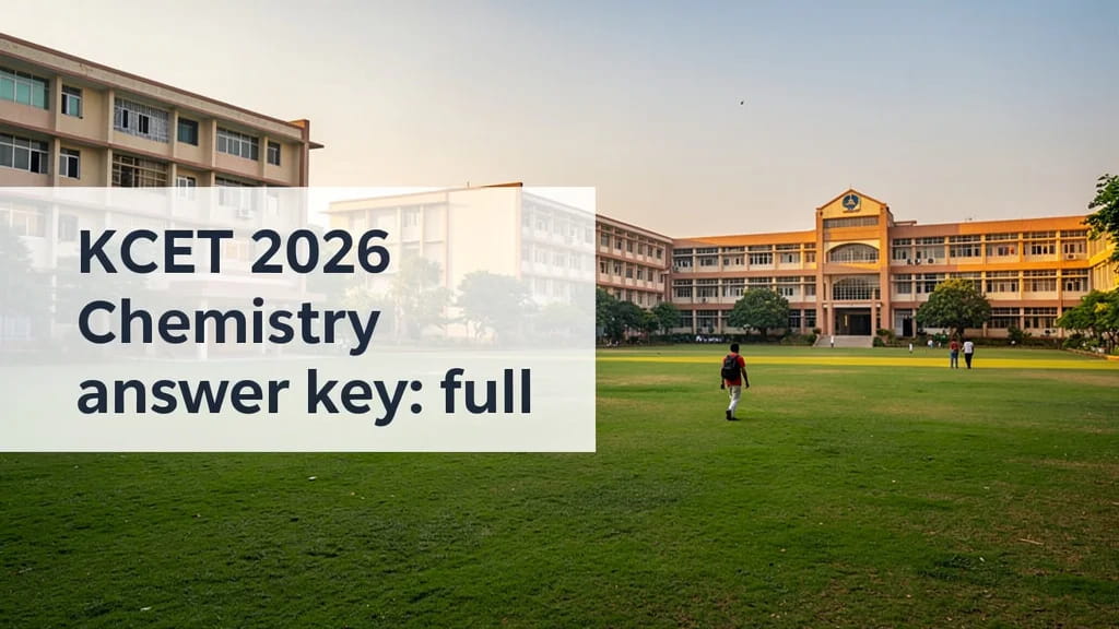 Kcet 2026 Chemistry Answer Key Full Questions Step by Step 452397