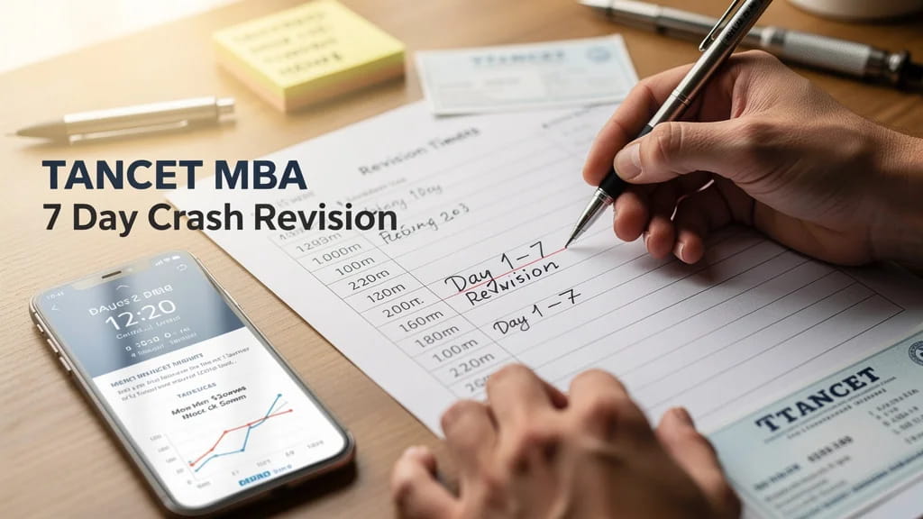 Tancet Mba 7 Day Crash Revision Plan Day Wise Schedule Moc 928994