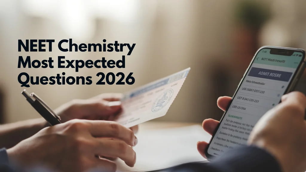 Neet Chemistry Most Expected Questions 2026 Top 50 Practice 909902