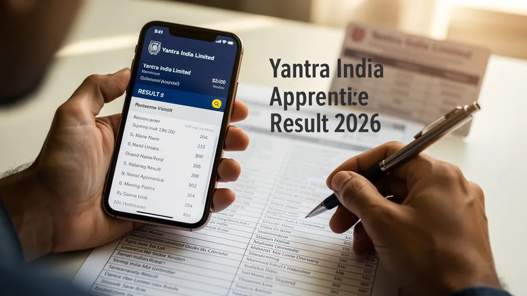 Yantra India Limited Apprentice Result 2026 Merit List Vac 139168