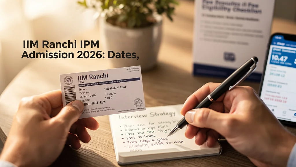 Iim Ranchi Ipm Admission 2026 Dates Ipmat 2026 Cutoff Fee 505432
